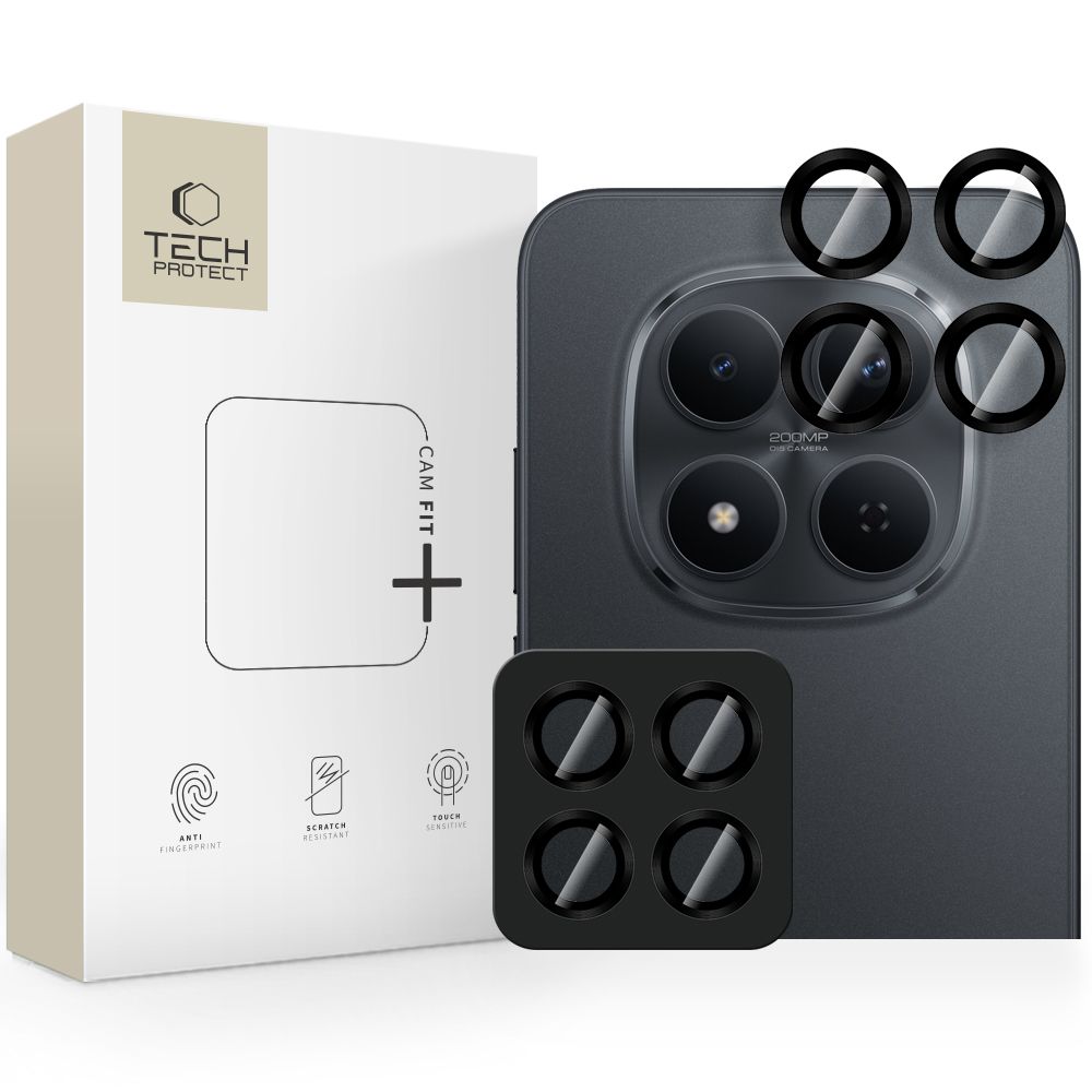 E-shop TECH-PROTECT CAMRING FIT+ Sklo na fotoaparát Xiaomi Redmi Note 15 Pro 5G / Redmi Note 15 Pro+ 5G / POCO M8 Pro 5G