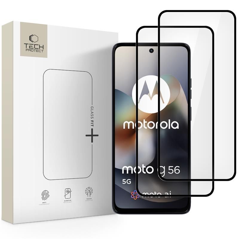 E-shop TECH-PROTECT GLASS FIT+ 2-PACK 3D Sklo Motorola Moto G56 5G
