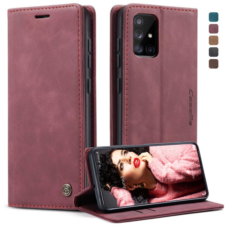 E-shop CASEME Flipové puzdro pre Samsung Galaxy A71 bordové