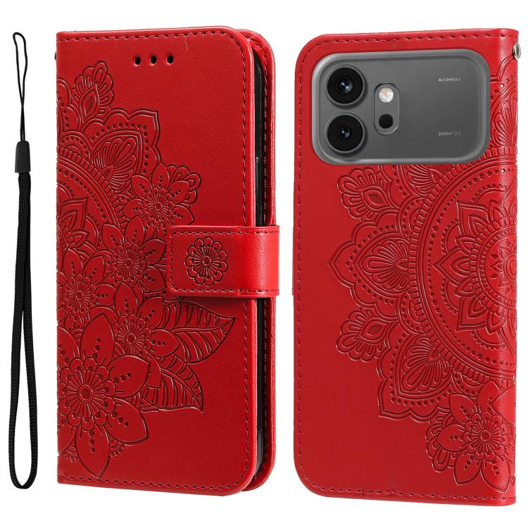 E-shop ART MANDALA Peňaženkový obal pre Honor 600 / Honor 600 Pro červený