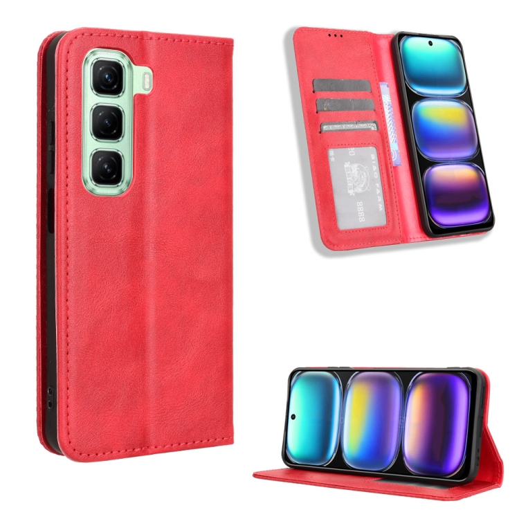 E-shop BUSINESS Peňaženkový kryt pre Infinix Hot 50 červený