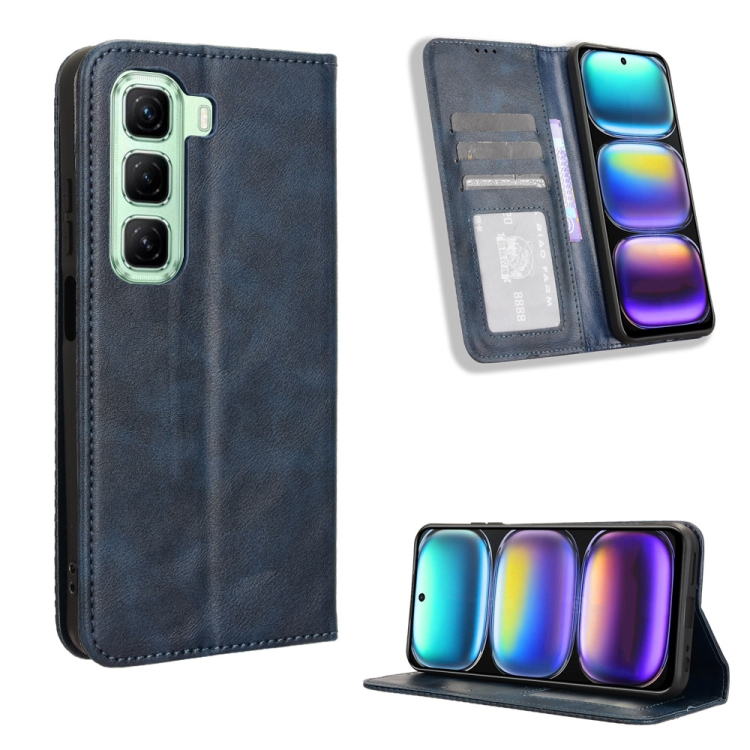 E-shop BUSINESS Peňaženkový kryt pre Infinix Hot 50 modrý