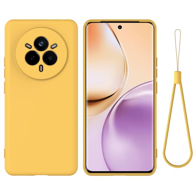 E-shop RUBBER Ochranný kryt pre Realme 14 Pro+ 5G žltý