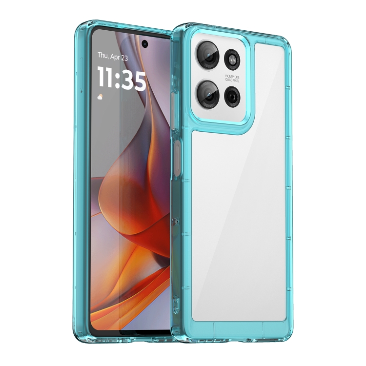 E-shop CRYSTAL Ochranný kryt pre Motorola Moto G75 5G tyrkysový