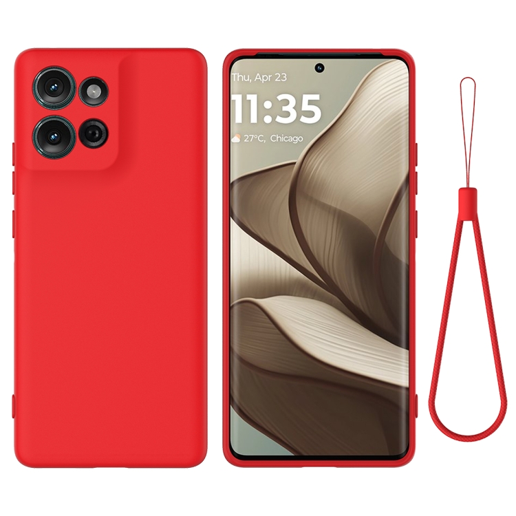 E-shop RUBBER Ochranný obal pre Motorola Moto G75 5G červený