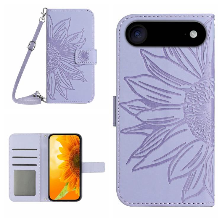 E-shop ART SUNFLOWER Peňaženkový obal so šnúrkou pre Apple iPhone Air fialový