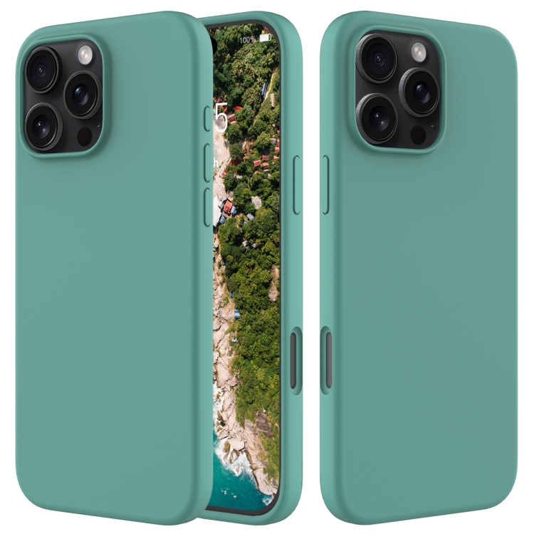 E-shop RUBBER Ochranný kryt pre Apple iPhone 16 Pro Max zelený