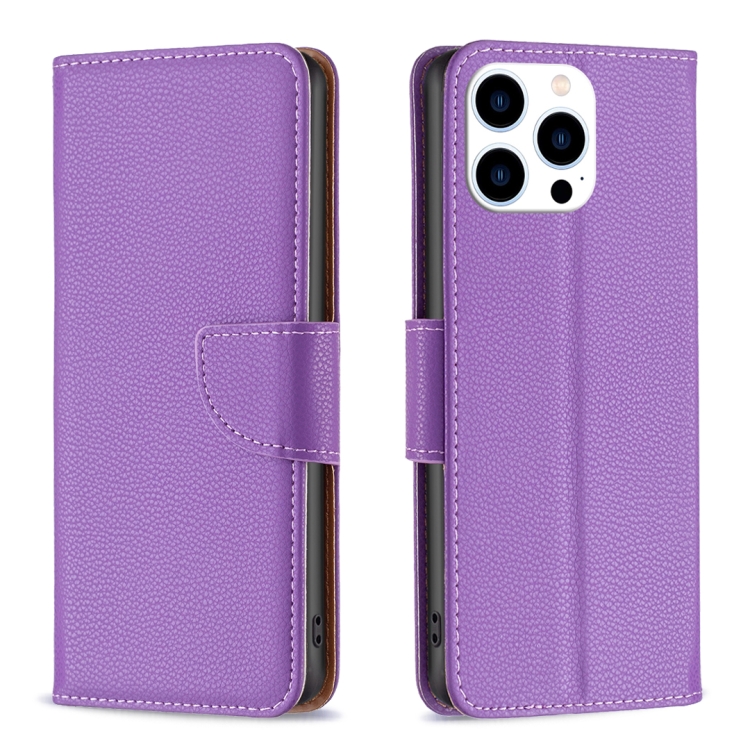 E-shop LITCHI Peňaženkové puzdro pre Apple iPhone 16 Pro Max fialové