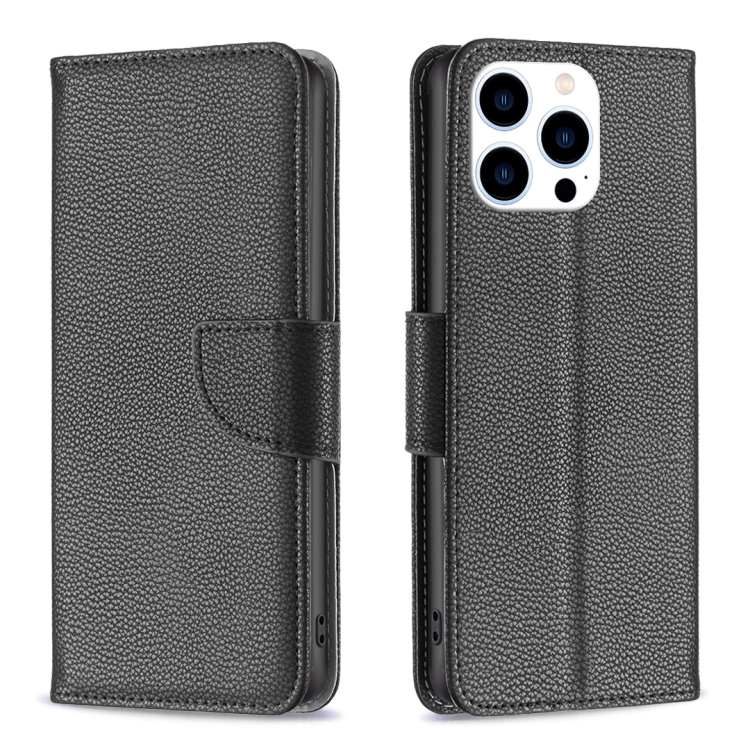 E-shop LITCHI Peňaženkové puzdro pre Apple iPhone 16 Pro Max čierne