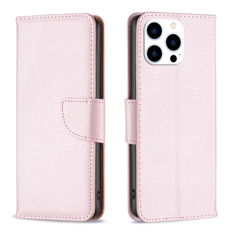 E-shop LITCHI Peňaženkové puzdro pre Apple iPhone 16 Pro Max svetloružové