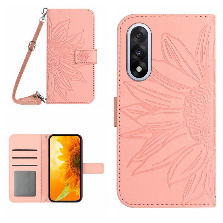 E-shop ART SUNFLOWER Peňaženkový kryt so šnúrkou pre OnePlus Nord 5 5G ružový