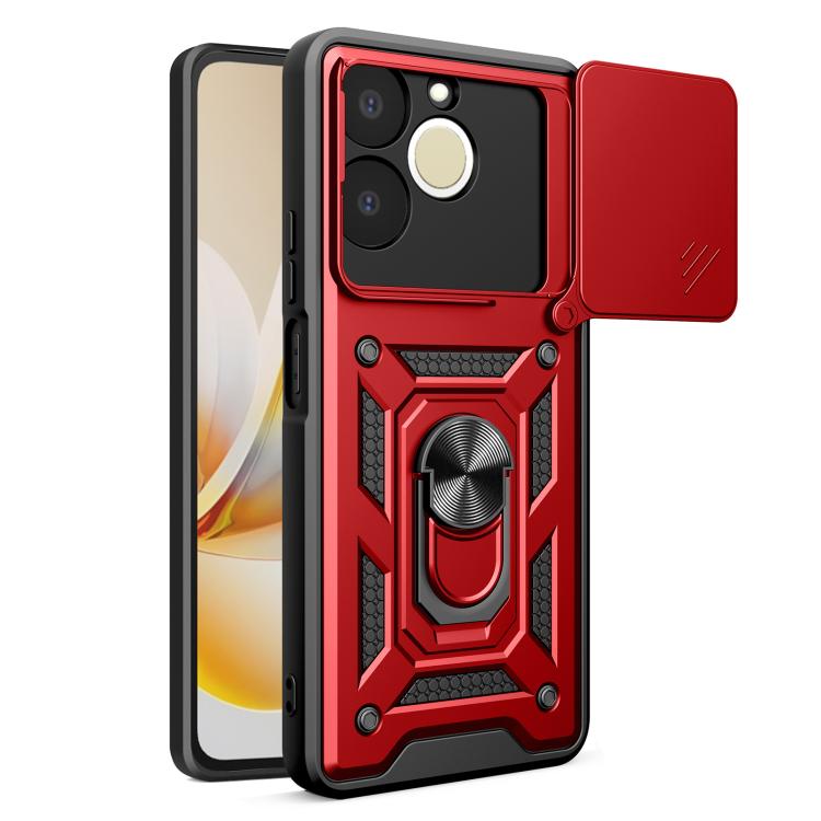 E-shop RING CAMERA Kryt s držiakom pre Realme Note 70T červený