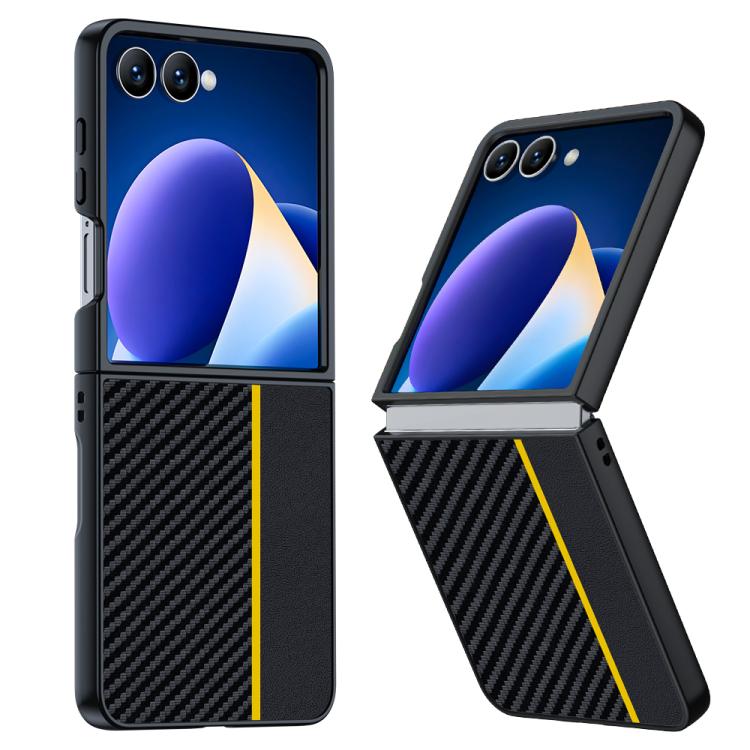 E-shop CARBON Ochranný obal pre Samsung Galaxy Z Flip7 5G BLACK YELLOW
