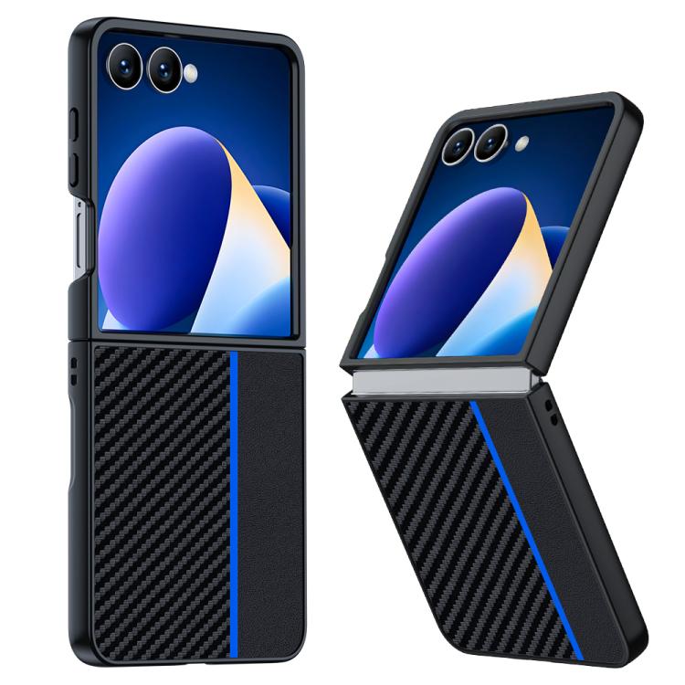 E-shop CARBON Ochranný obal pre Samsung Galaxy Z Flip7 5G BLACK BLUE
