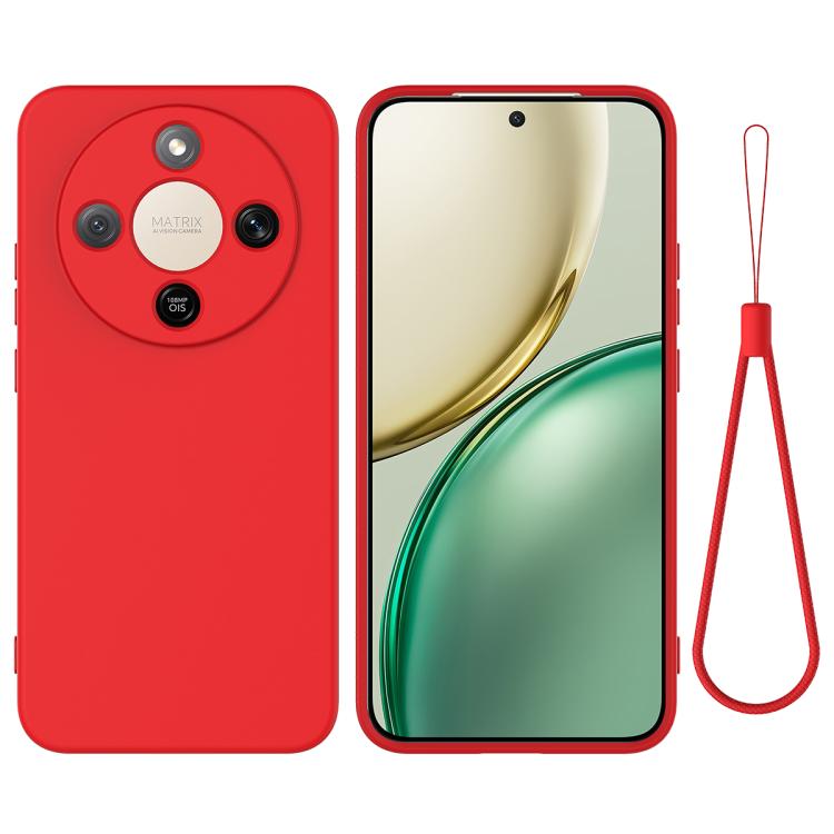 E-shop RUBBER Ochranný obal pre Honor Magic8 Lite 5G červený