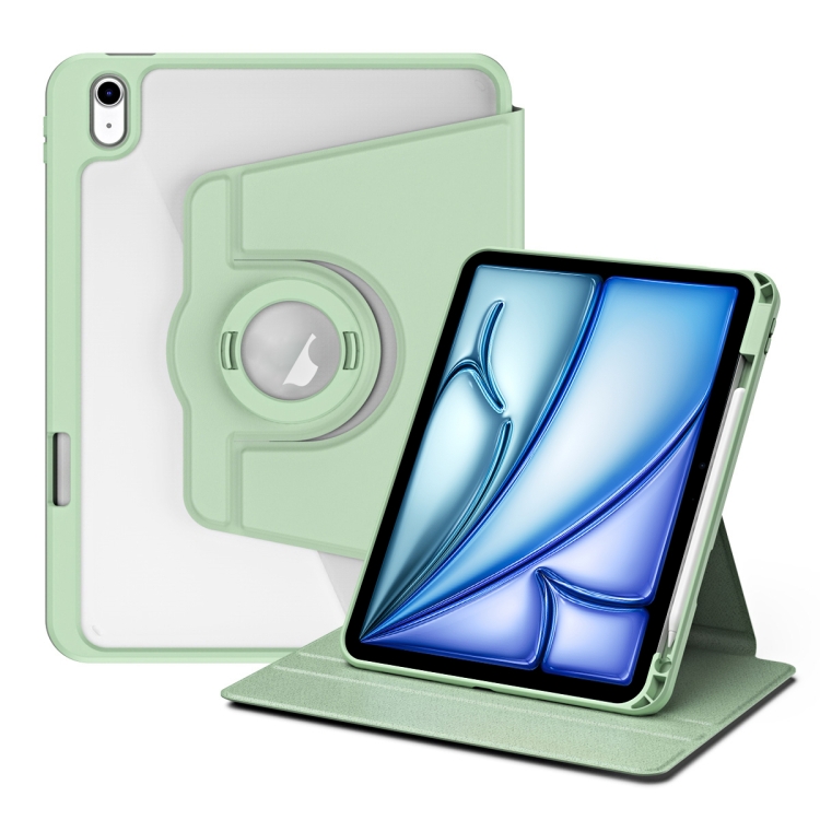 E-shop CRYSTAL FLEXI 2v1 Zaklápacie puzdro pre Apple iPad Air 11 2026 / 2025 / 2024 svetlozelené