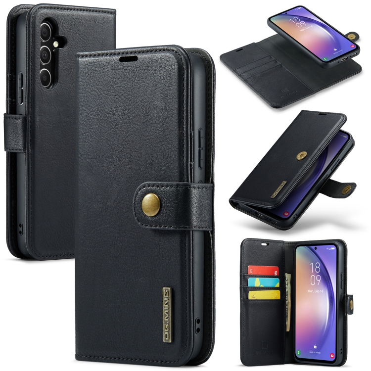 E-shop DG.MING Peňaženkový obal 2v1 Samsung Galaxy A35 5G čierny