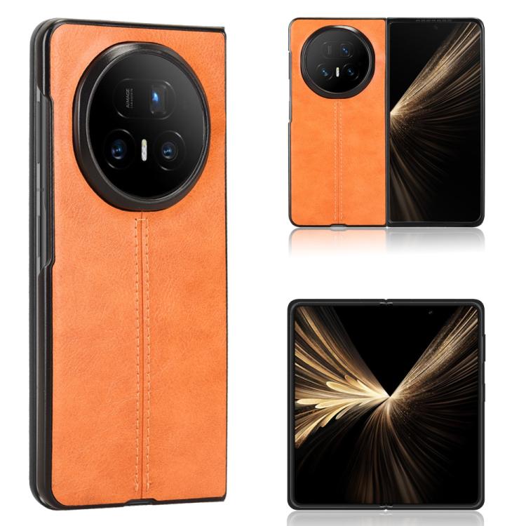 E-shop LEATHER Ochranný kryt pre Honor Magic V5 hnedý