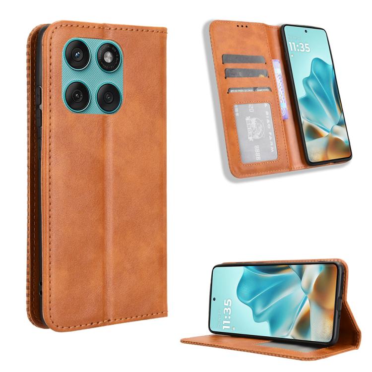 E-shop BUSINESS Peňaženkový kryt pre Motorola Edge 60 / Edge 60 Fusion hnedý