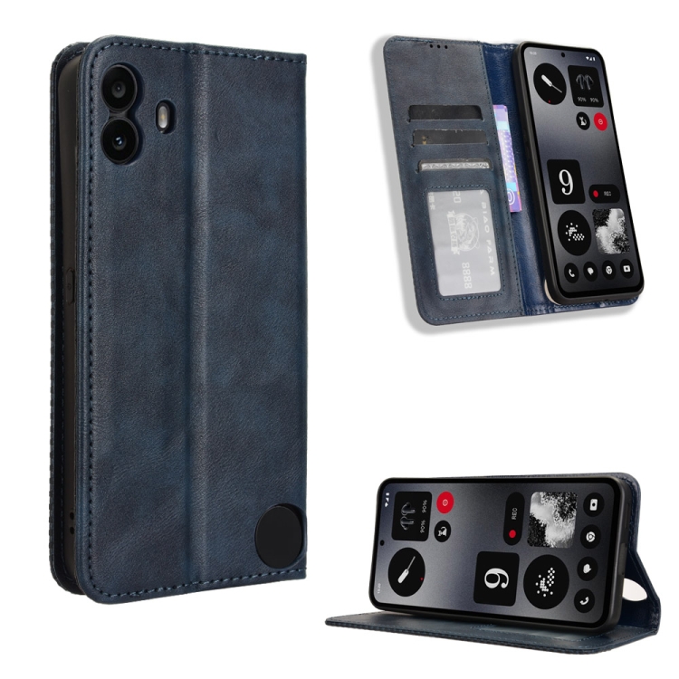 E-shop BUSINESS Peňaženkový kryt pre CMF Phone 1 modrý