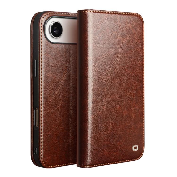 E-shop QIALINO Kožený obal pre Apple iPhone Air hnedý