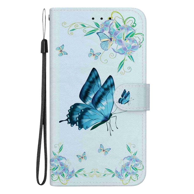 E-shop ART Peňaženkový kryt pre Honor X6b BLUE BUTTERFLY
