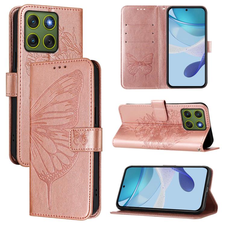 E-shop ART BUTTERFLY Peňaženkový obal pre Motorola Edge 70 ružový