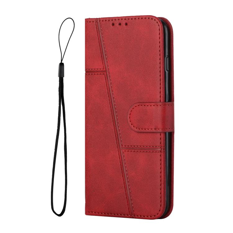 E-shop STITCHED Peňaženkový kryt pre Motorola Moto G05 / Moto E15 červený