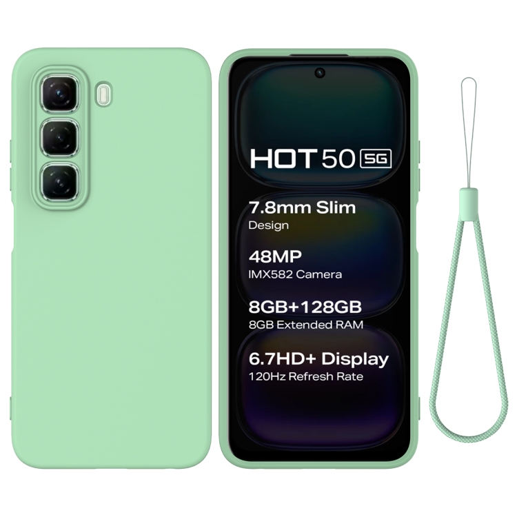 E-shop RUBBER Ochranný obal pre Infinix Hot 50 5G zelený
