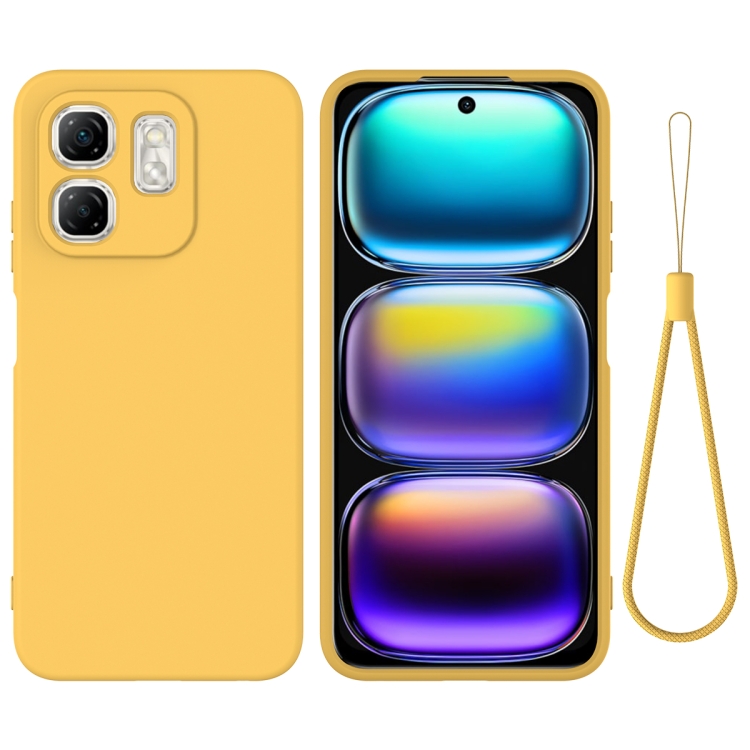 E-shop RUBBER Ochranný kryt pre Infinix Hot 50i žltý