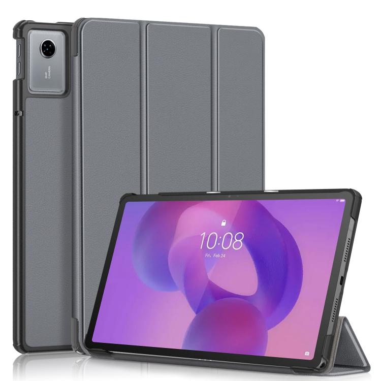 E-shop LEATHER Zaklápací kryt pre Lenovo Idea Tab 11 / Tab K11 Gen2 šedý