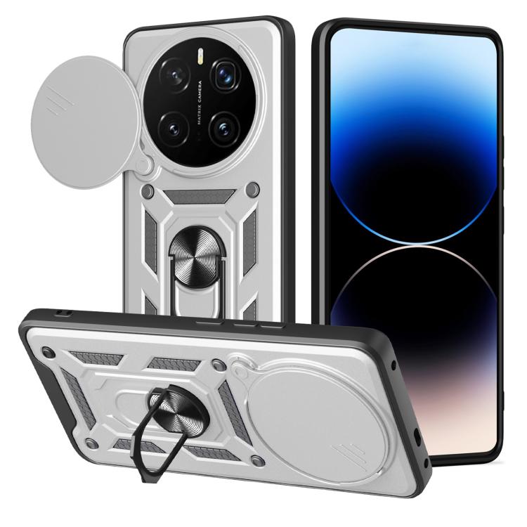 E-shop RING CAMERA Kryt s držiakom pre Honor Magic7 Pro 5G strieborný