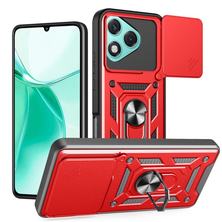 E-shop RING CAMERA Kryt s držiakom pre Honor 400 Lite 5G červený