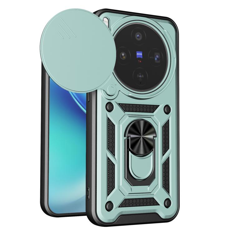 E-shop RING CAMERA Kryt s držiakom pre Vivo X300 zelený