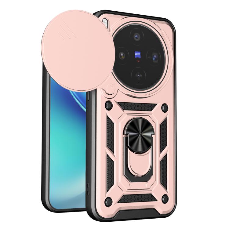 E-shop RING CAMERA Kryt s držiakom pre Vivo X300 ružový