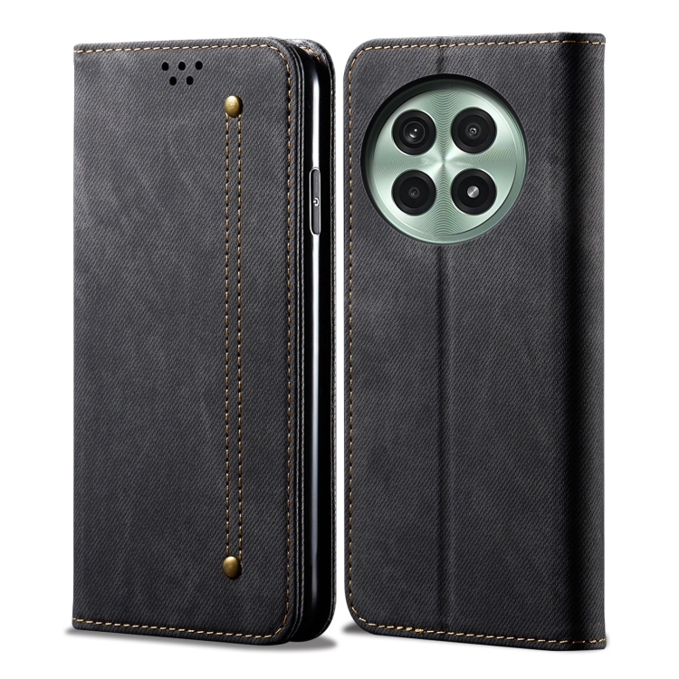 E-shop DENIM Peňaženkový kryt pre OnePlus 13 5G čierny
