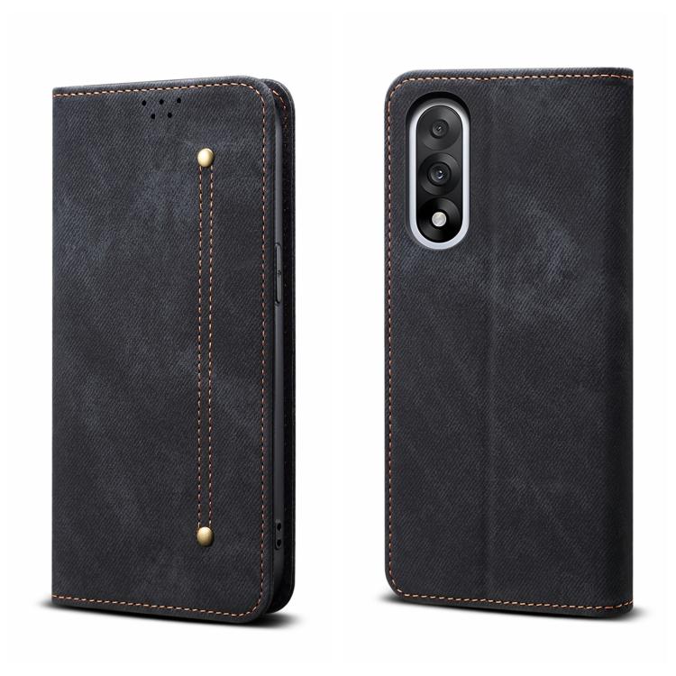 E-shop DENIM Peňaženkový kryt pre OnePlus Nord 5 5G čierny