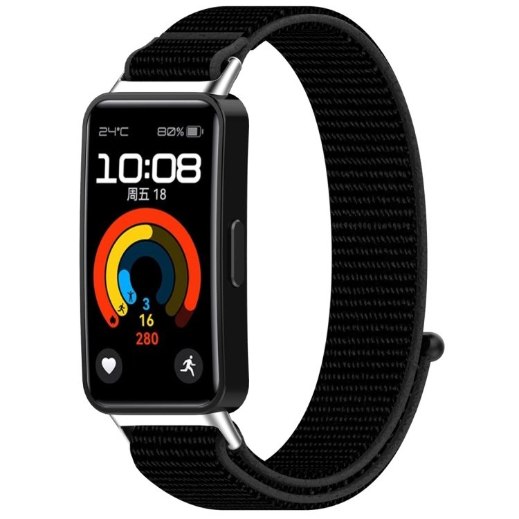 E-shop NYLON Vymeniteľný remienok pre Huawei Band 10 / Band 9 / Band 8 čierny