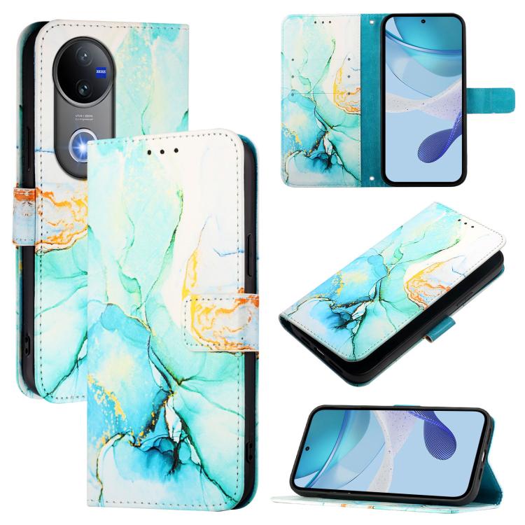 E-shop ART MARBLE Peňaženkový kryt pre Vivo V50 5G GREEN
