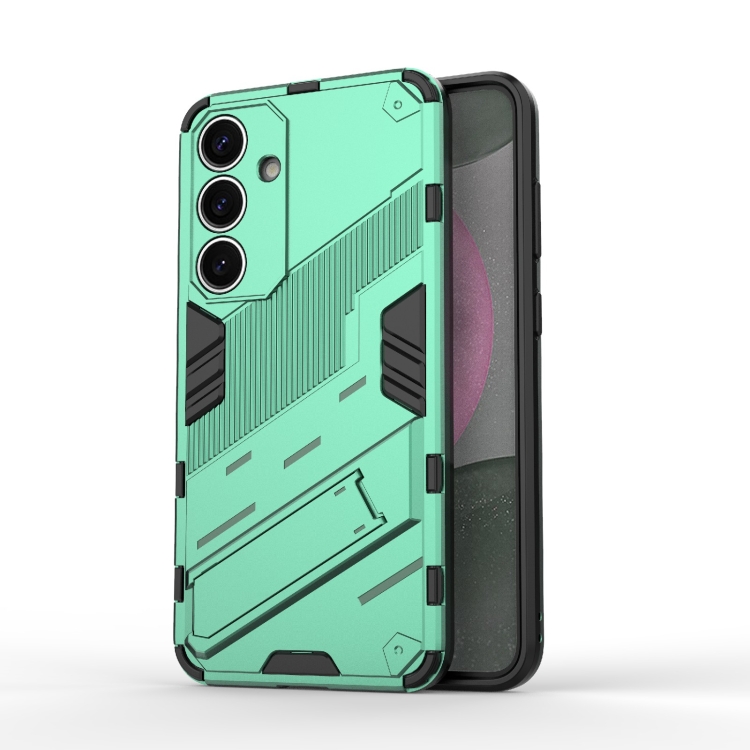 E-shop BIB Ochranný obal so stojanom pre Samsung Galaxy S25+ 5G zelený
