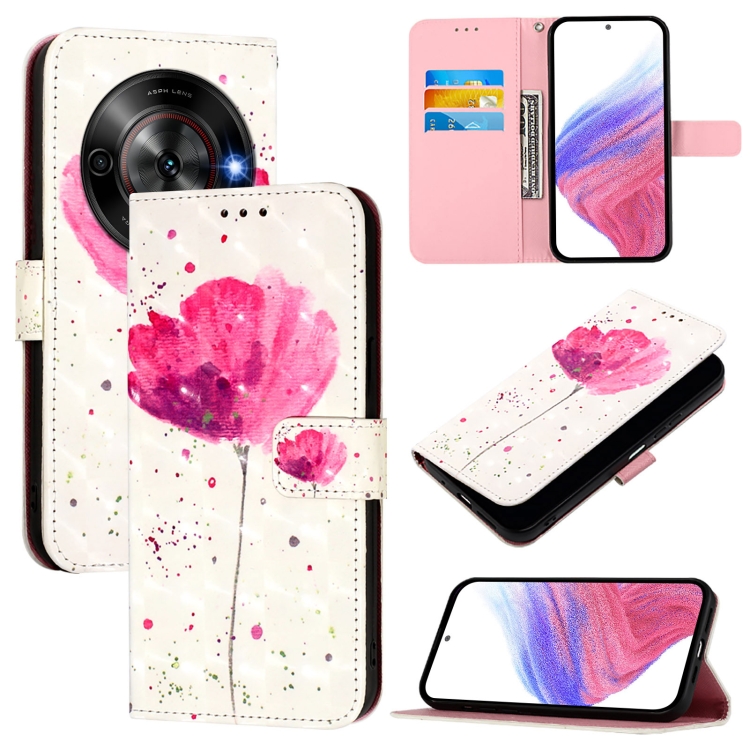 E-shop ART Peňaženkový kryt pre ZTE Blade A75 5G / Nubia Focus 5G FLOWER