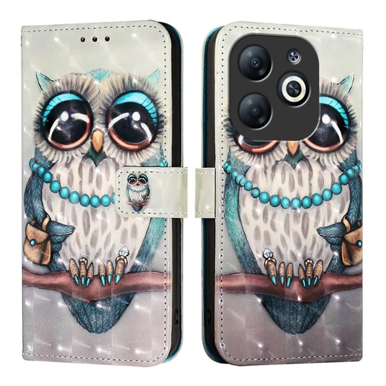 E-shop ART Peňaženkový kryt pre Infinix Smart 8 OWL