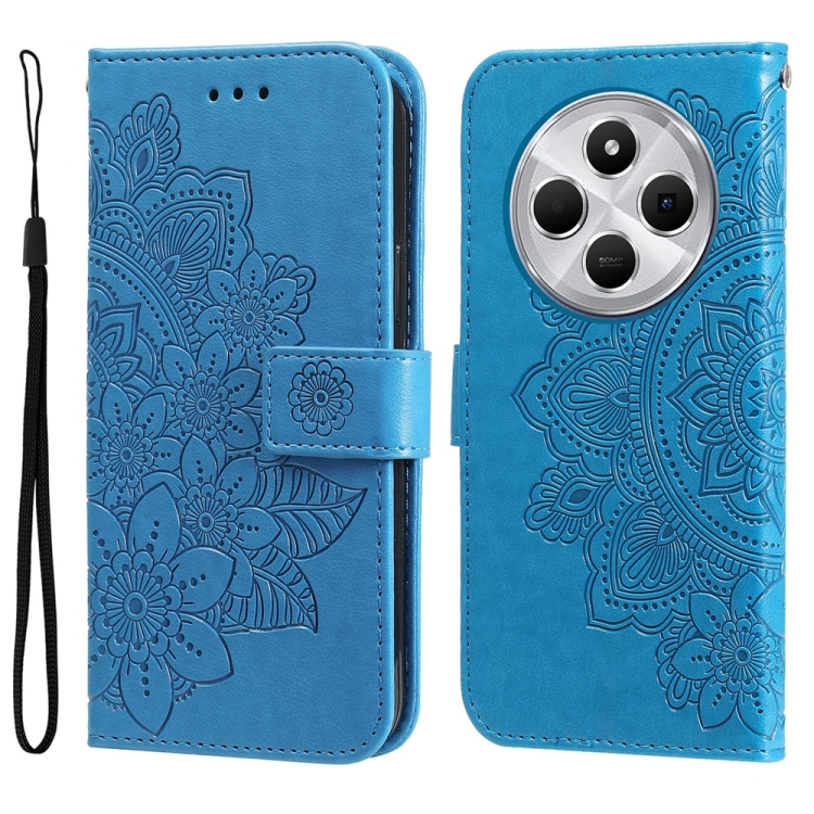 E-shop ART MANDALA Peňaženkový kryt pre Xiaomi Redmi 14C / Poco C75 modrý