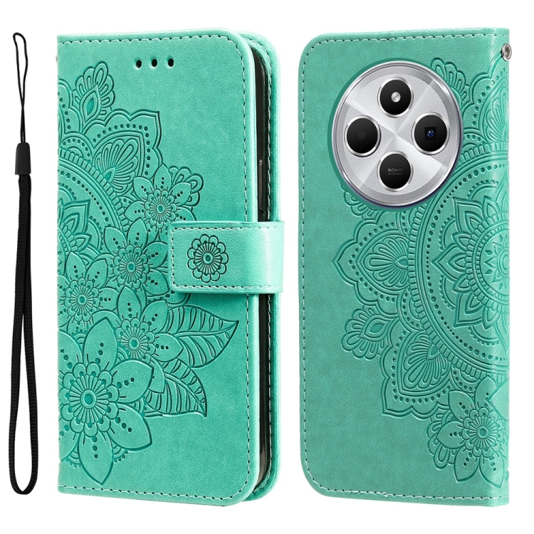 E-shop ART MANDALA Peňaženkový kryt pre Xiaomi Redmi 14C / Poco C75 zelený