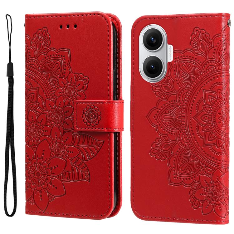 E-shop ART MANDALA Peňaženkový obal pre Xiaomi Poco F7 červený