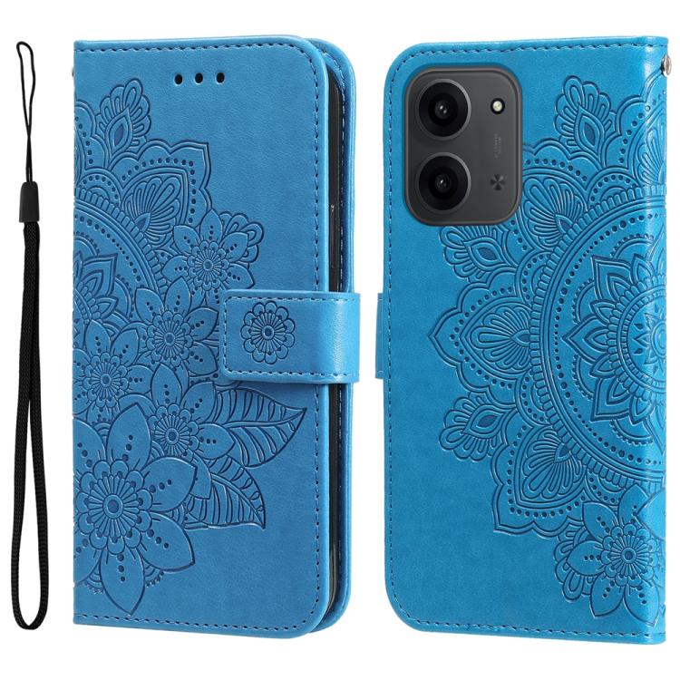 E-shop ART MANDALA Peňaženkový obal s remienkom pre Xiaomi Redmi 15C / Redmi 15C 5G modrý