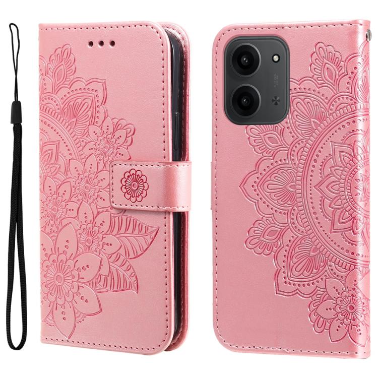 E-shop ART MANDALA Peňaženkový obal s remienkom pre Xiaomi Redmi 15C / Redmi 15C 5G ružový