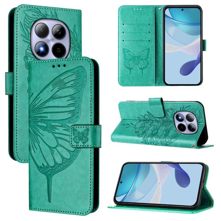 E-shop ART BUTTERFLY Peňaženkový obal pre Xiaomi Redmi Note 15 Pro 5G zelený