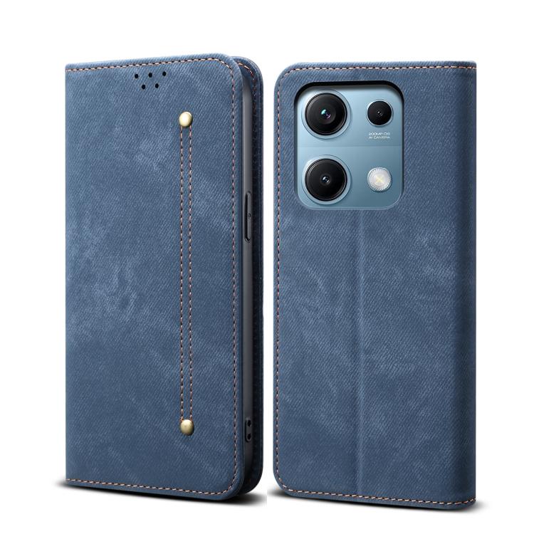 E-shop DENIM Peňaženkový kryt pre Xiaomi Redmi Note 14S modrý