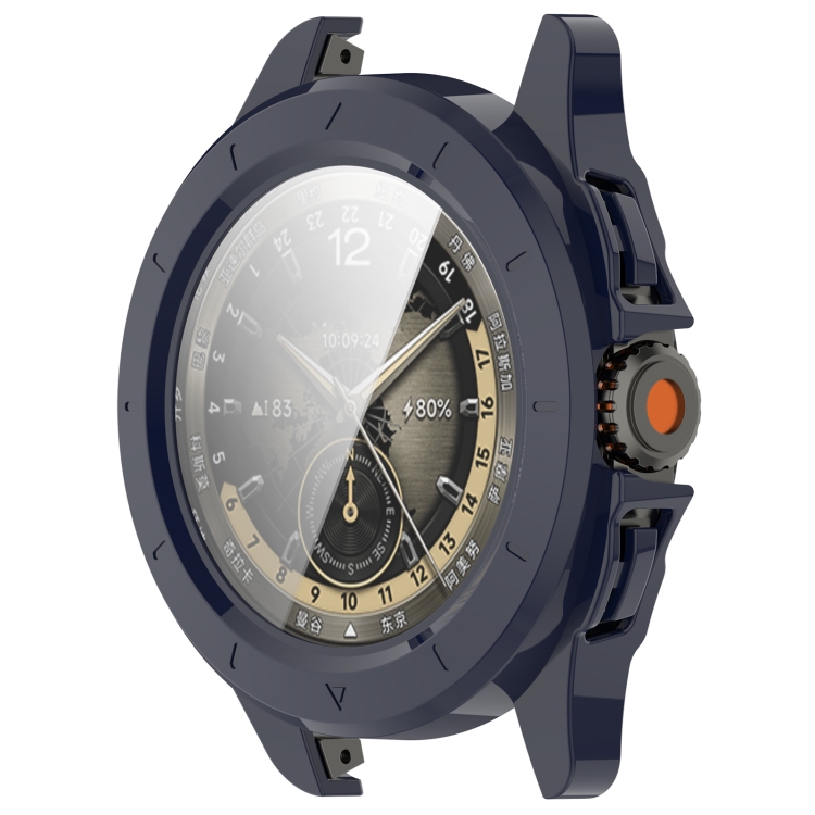 E-shop PC FULL COVER Plastový kryt so sklom pre Xiaomi Watch S4 Sport tmavomodrý